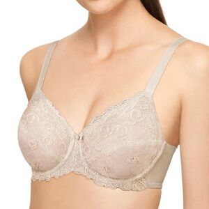 Wacoal 85720 Renaissance Underwire Bra 42D Color Beige Dark